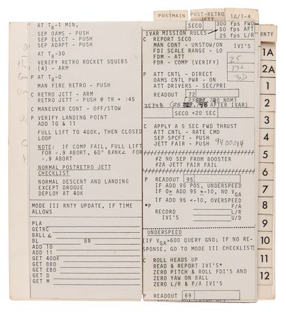 Lot #6033 Gemini 12 Flown Checklist Signed by James Lovell - Image 3