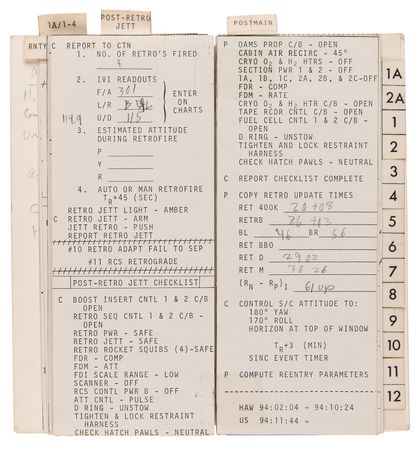 Lot #6033 Gemini 12 Flown Checklist Signed by James Lovell - Image 7