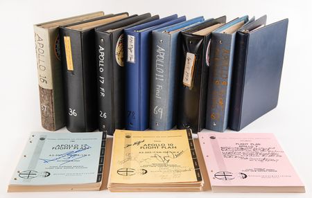 Lot #6389 Apollo NASA Manual Collection of (12) Signed Flight and Activity Plans with (20) Astronaut and Cosmonaut Signatures - Image 1