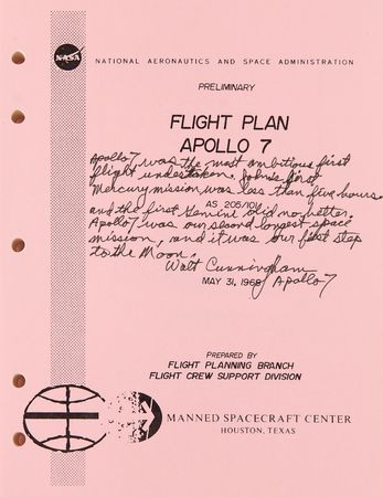 Lot #6389 Apollo NASA Manual Collection of (12) Signed Flight and Activity Plans with (20) Astronaut and Cosmonaut Signatures - Image 4