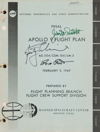 Lot #6389 Apollo NASA Manual Collection of (12) Signed Flight and Activity Plans with (20) Astronaut and Cosmonaut Signatures - Image 8