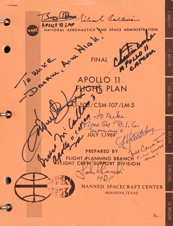Lot #6389 Apollo NASA Manual Collection of (12) Signed Flight and Activity Plans with (20) Astronaut and Cosmonaut Signatures - Image 9
