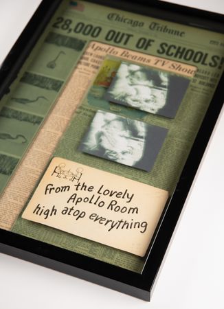 Lot #6074 Apollo 7 Flown Cue Card from the First Live Television Broadcast from an American Spacecraft - Image 1