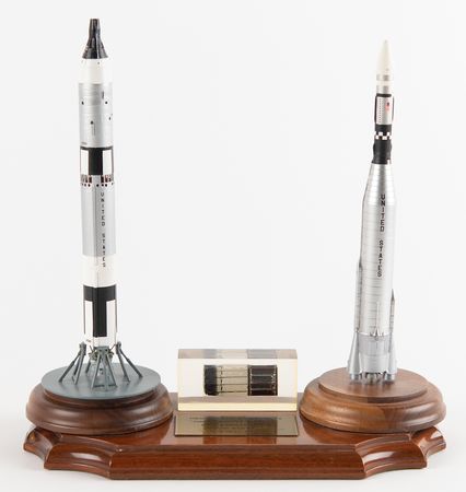 Lot #6041 Gemini 8 Flown Heatshield Display with