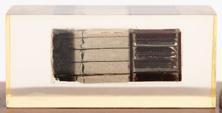 Lot #6041 Gemini 8 Flown Heatshield Display with Titan and Atlas Rocket Models - Image 2