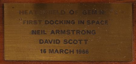 Lot #6041 Gemini 8 Flown Heatshield Display with Titan and Atlas Rocket Models - Image 4