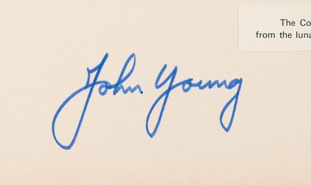 Lot #6342 Apollo 16 Signed Oversized 'Earthrise' NASA Photograph - Image 2