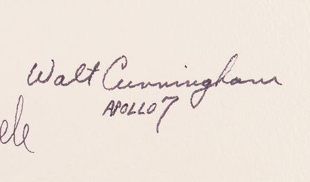 Lot #6077 Apollo 7 Signed Oversized NASA Photograph - Image 4