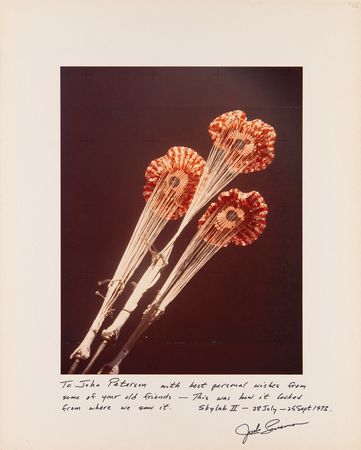 Lot #6421 Jack Lousma Signed Oversized NASA Photograph - Image 1