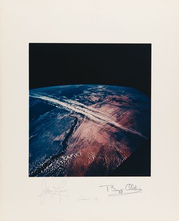 Lot #6051 Gemini 12 Signed Oversized NASA Photograph - Image 1
