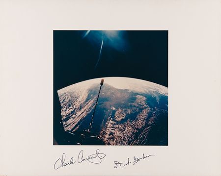 Lot #6050 Gemini 11 Signed Oversized NASA Photograph - Image 1