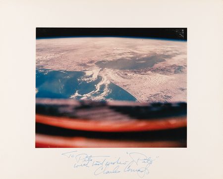 Lot #6047 Charles Conrad Signed Oversized NASA Photograph - Image 1