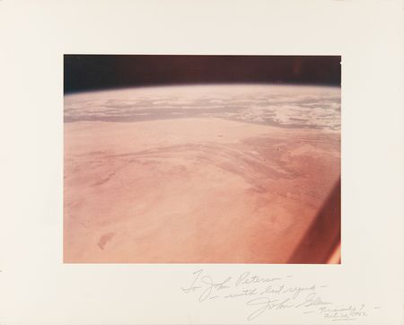 Lot #6016 John Glenn Signed Oversized NASA Photograph - Image 1
