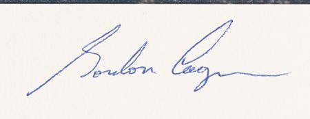 Lot #6014 Gordon Cooper Signed Oversized NASA Photograph - Image 2