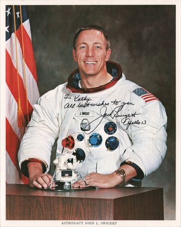Lot #6250 Jack Swigert Signed Photograph