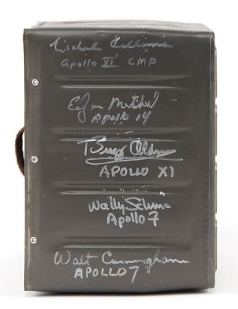 Lot #6400 Apollo Command Module LiOH Filter Assembly, Signed by 19 Apollo Astronauts - Image 3