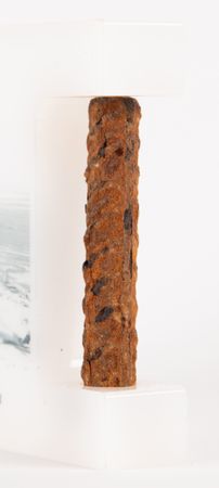 Lot #6493 SpaceX Starship IFT-1 Launch Rebar Display - Image 3