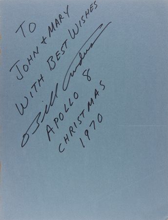 Lot #6087 Bill Anders Signed Book and Typed Letter Signed: 