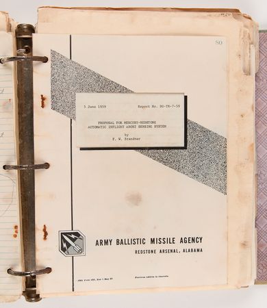 Lot #6005 Mercury Program Training Binder with (200+) Pages of Study Guides and Handwritten Notes (1959) - From the Personal Collection of Deke Slayton - Image 9