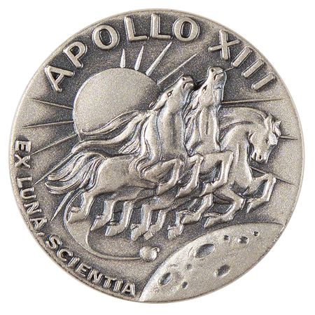 Lot #6248 Apollo 13 Flown Robbins Medallion (Attested as From the Collection of Jack Swigert) - Image 1