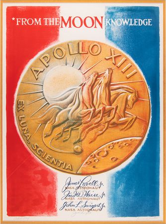 Lot #6252 Apollo 13 Signed Lithograph by Lumen Winter  - From the Collection of Jack Swigert - Image 1