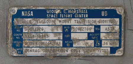 Lot #6419 Skylab Apollo Telescope Mount Television Monitor - Image 5