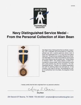 Lot #6225 Navy Distinguished Service Medal - From the Personal Collection of Alan Bean - Image 4