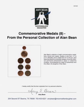 Lot #6209 Commemorative Medals (8) - From the Personal Collection of Alan Bean - Image 3
