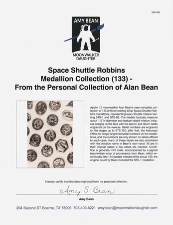 Lot #6443 Space Shuttle Robbins Medallion Collection (133) - From the Personal Collection of Alan Bean - Image 17