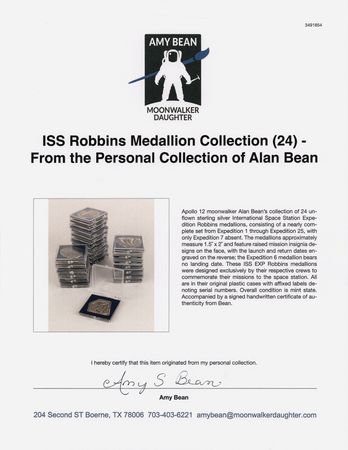 Lot #6457 ISS Robbins Medallion Collection (24) - From the Personal Collection of Alan Bean - Image 5