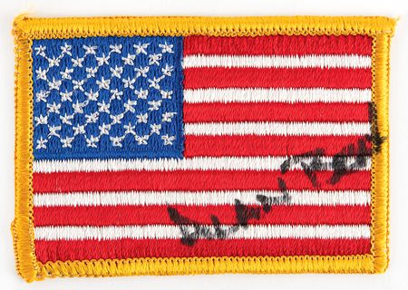 Lot #6169 Apollo 12 Flown American Flag Patch - From the Personal Collection of Alan Bean - Image 1