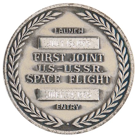 Lot #6428 Apollo-Soyuz Flown Robbins Medallion - From the Personal Collection of Alan Bean - Image 2