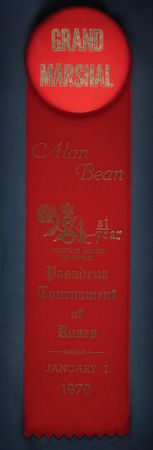 Lot #6215 Grand Marshall Ribbon from the 1970 Rose Parade - From the Personal Collection of Alan Bean - Image 1