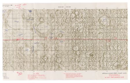 Lot #6151 Apollo 11 Lunar Orbit Chart - Image 1
