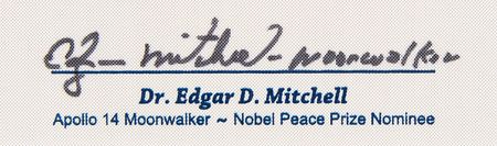 Lot #6279 Apollo 14 Flown Beta Patch - 'Earth Our Cradle' Presentation (Ltd. Ed. #5/50) from the Collection of Edgar Mitchell - Image 3