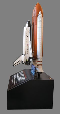 Lot #6482 Isao Hirai: Space Shuttle Challenger 1:25 Scale 'Full Stack' Model - Approx. 11 Feet Tall - Image 4