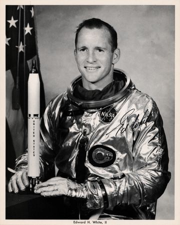 Lot #6070 Edward H. White II Signed Photograph