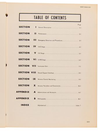 Lot #6090 Apollo 8 Saturn V Flight Manual (SA-503) - Image 2
