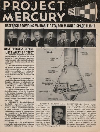 Lot #6008 Mercury 7 Signed NASA Brochure