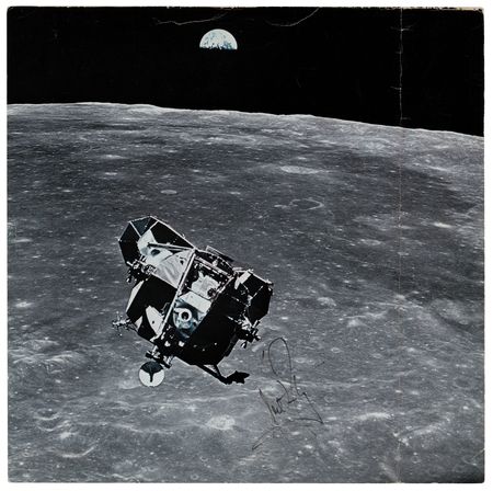 Lot #6135 Neil Armstrong Signed Hubbard Medal