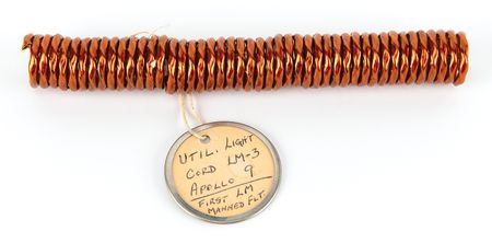 Lot #6092 Apollo 9 Flown Electrical Utility Light Cord - From the Personal Collection of Jim McDivitt - Image 1