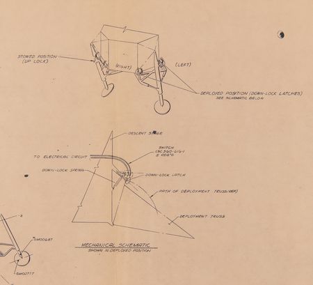 Lot #6387 Apollo-Era (2) Lunar Module Descent Stage Blueprints - Image 10