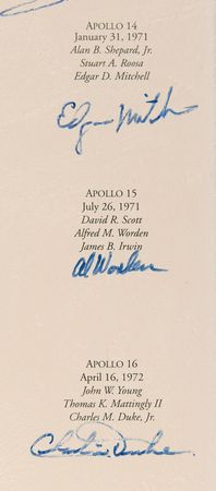 Lot #6382 Astronauts (24) Multi-Signed Limited Edition Print by Alan Bean - 'Reaching for the Stars' (#137/1500) - Image 8