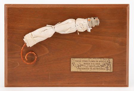 Lot #6095 Apollo 9 Flown Lunar Module Utility Light Cable with Plug - From the Personal Collection of Edgar Mitchell - Image 1