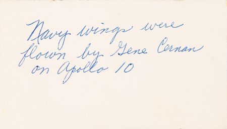 Lot #6106 Apollo 10 Gold Naval Aviator Wings Attested as Flown by Gene Cernan - From the Personal Collection of Edgar Mitchell - Image 4