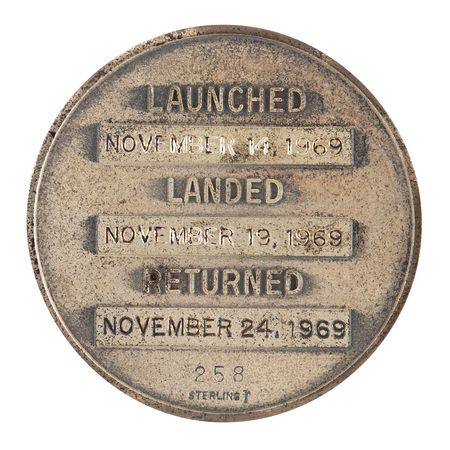 Lot #6172 Apollo 12 Flown Robbins Medallion - From the Personal Collection of Edgar Mitchell - Image 2