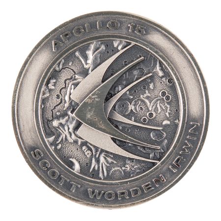 Lot #6328 Apollo 15 Unflown Robbins Medallion - From the Personal Collection of Edgar Mitchell - Image 1