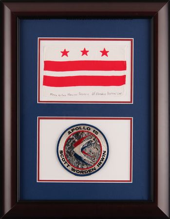 Lot #6329 Apollo 15 Flown Flag of Washington, DC - From the Personal Collection of Al Worden - Image 1