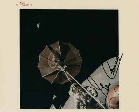 Lot #6366 Gene Cernan Signed Photograph - Image 1