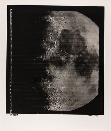 Lot #6497 Lunar Orbiter IV Oversized Photograph